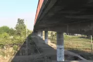 En Acheral, el cruce sobre la ruta 307 también exhibe deterioro