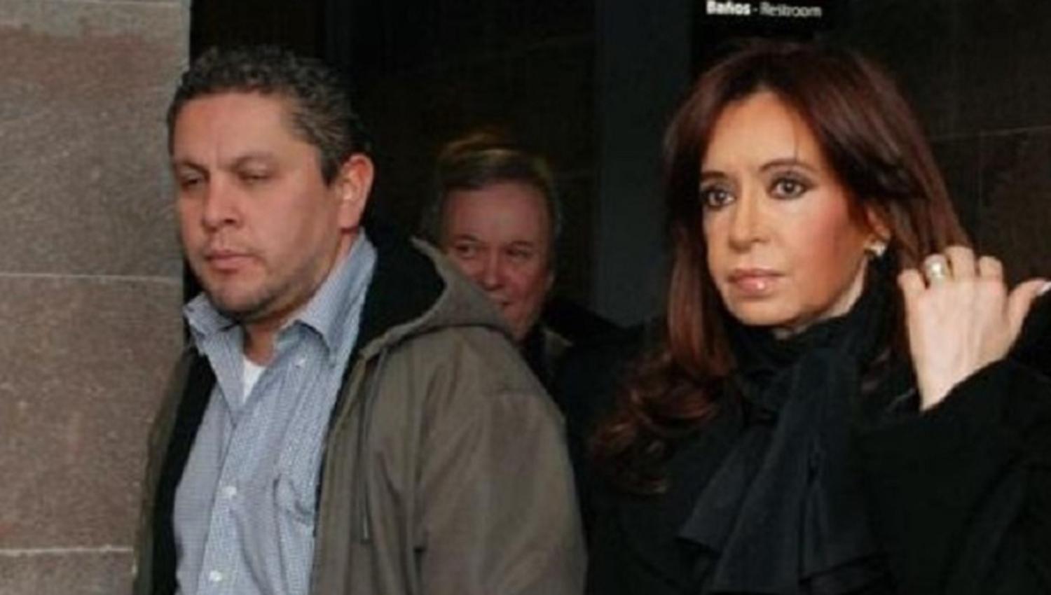 Fabián Gutiérrez, junto a Cristina Kirchner.