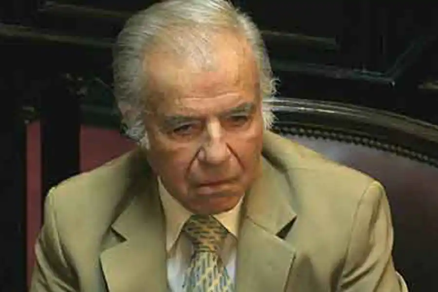 El ex presidente y senador nacional Carlos Menem.