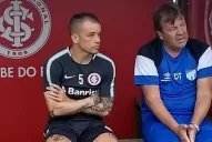 D’Alessandro visitó al plantel de Atlético durante su entrenamiento en el predio de Inter