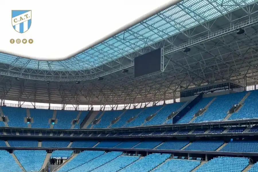 ¡Impecable! Así luce el Arena do Gremio, donde esta noche jugará Atlético