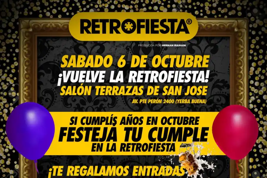 Este sábado vuelve La Retrofiesta