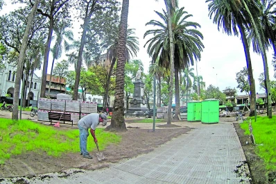 La plaza Mitre de Concepción ya muestra su nuevo relieve urbano