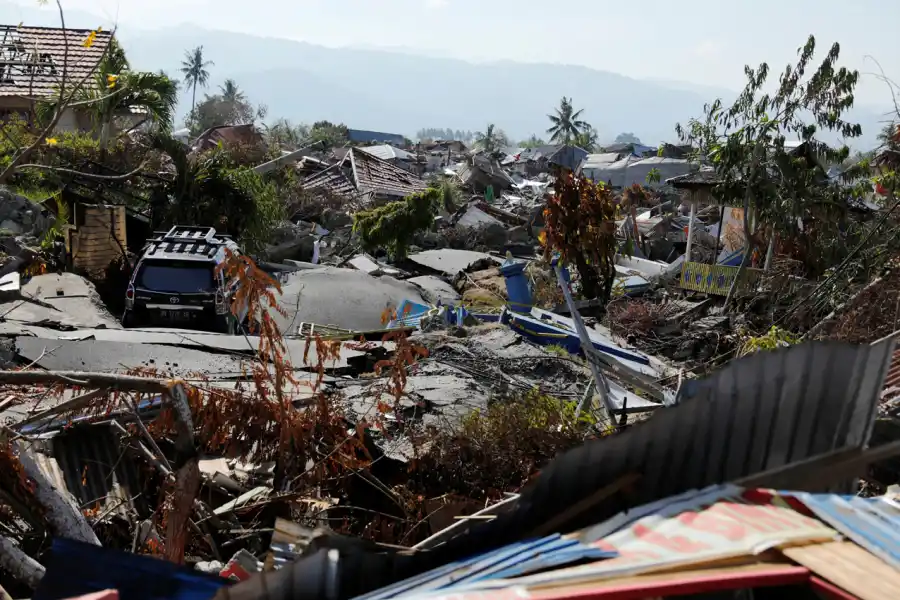 Terremoto en Indonesia: un agujero en la tierra se tragó alrededor de 1.000 casas