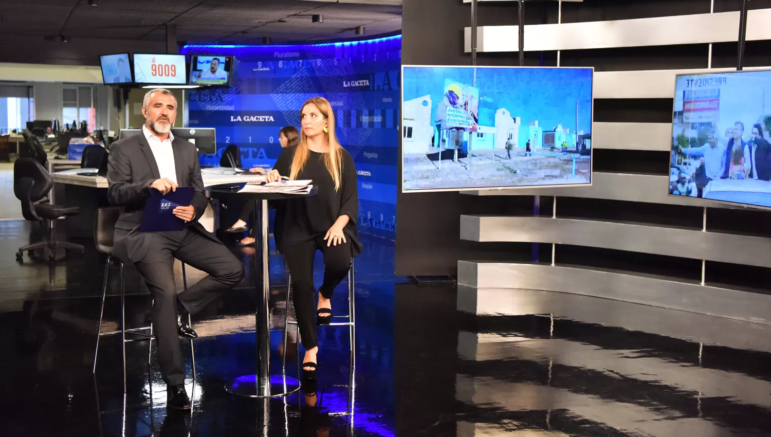 BUEN DÍA. Indalecio Sánchez y Gabriela Baygorrí, los conductores del programa.