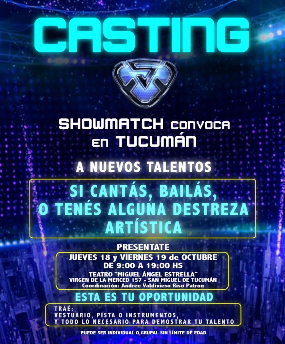 Showmatch busca talentos en Tucumán
