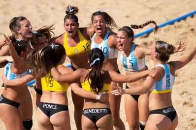 Las chicas del beach handball sumaron otra medalla de oro, la cuarta para Argentina