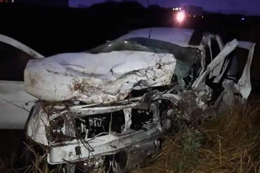 La camioneta en la que viajaba la víctima oriunda de Jujuy.