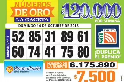 Los Números de Oro de LA GACETA
