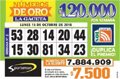 Los Números de Oro de LA GACETA