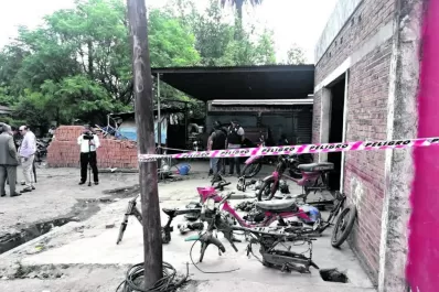 Encontraron otro desarmadero de motos