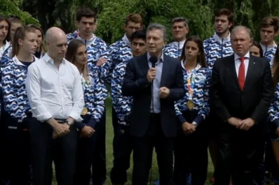 Macri felicitó a los deportistas argentinos de los juegos olímpicos por los valores que transmitieron al mundo