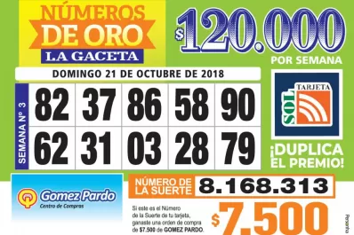 Los Números de Oro de LA GACETA