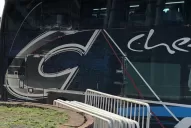 El micro de Palmeiras chocó contra una pared del estadio de San Lorenzo