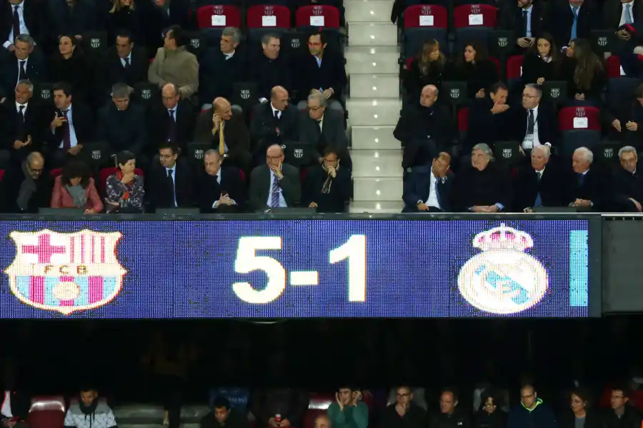 LAPIDARIO. El marcador fue humillante para Real Madrid.