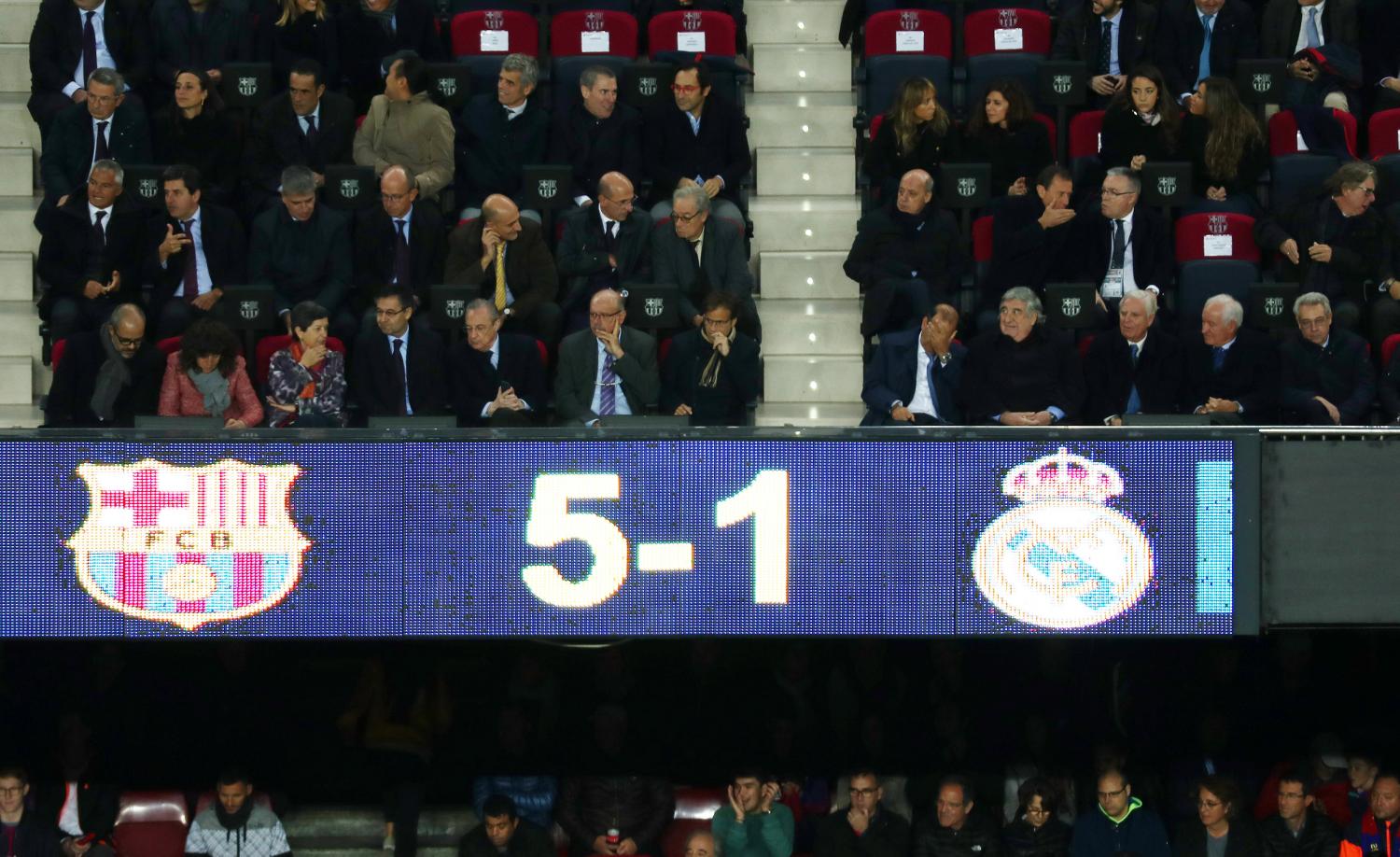 LAPIDARIO. El marcador fue humillante para Real Madrid.