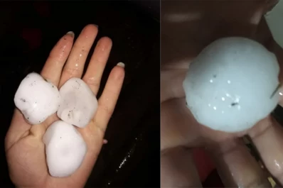 El temporal de viento y granizo provocó daños en el sur de la provincia