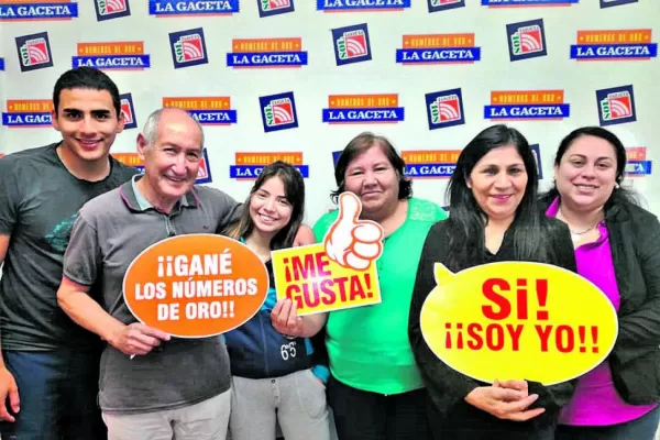Números de Oro de LA GACETA: los ganadores se llevaron $ 120.000 cada uno