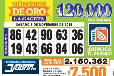 Los Números de Oro de LA GACETA