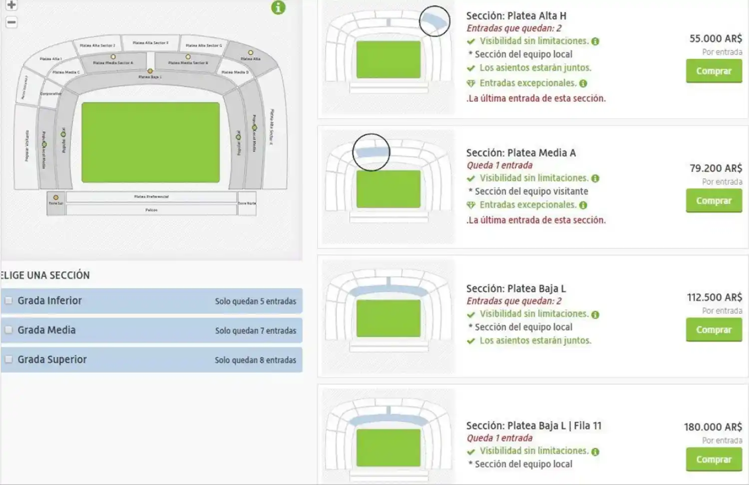 Boca denuncia la reventa de entradas para el Superclásico: llegan a los $ 180.000
