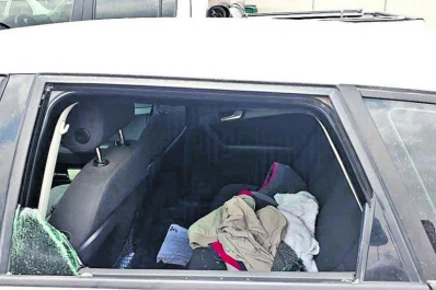 Robo en el estacionamiento de un super