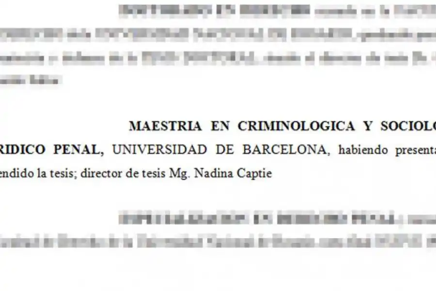 CURRÍCULUM. El título de la maestría tal y como lo presentó Ojeda Ávila.   