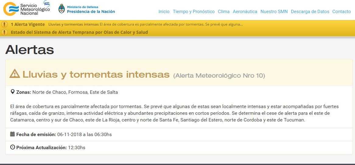 Cesó el alerta meteorológica, pero seguirían las lluvias en Tucumán