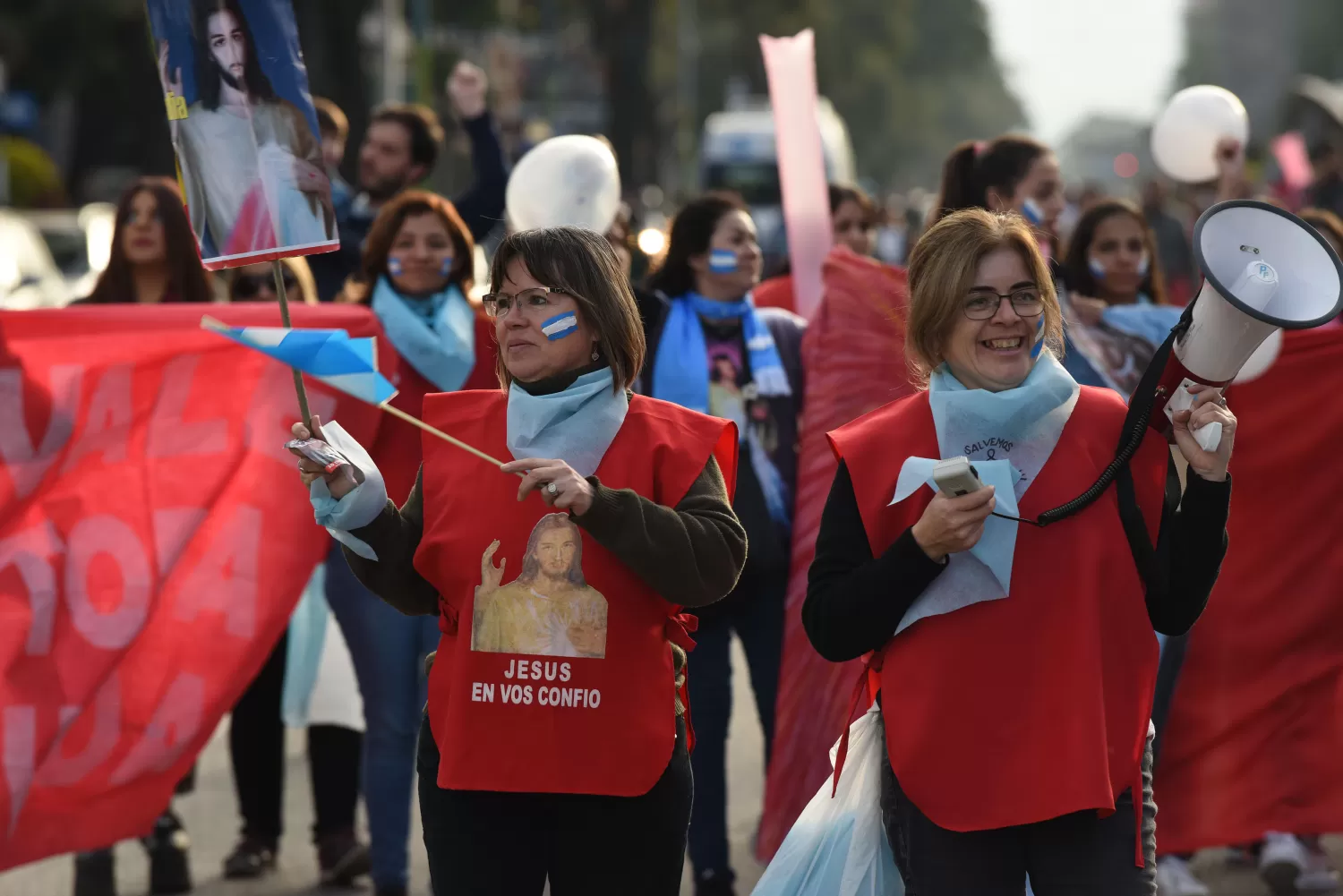 Durante el debate, en Tucumán hubo marchas en contra de la despenalización del aborto.