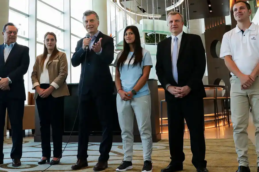 Macri encabezó la inauguración de un hotel en Pilar. TÉLAM