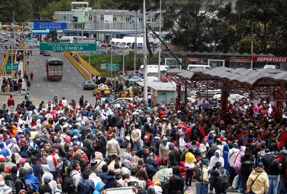 EN COLOMBIA. Allí recalaron más de un millón de bolivarianos. REUTERS (archivo)