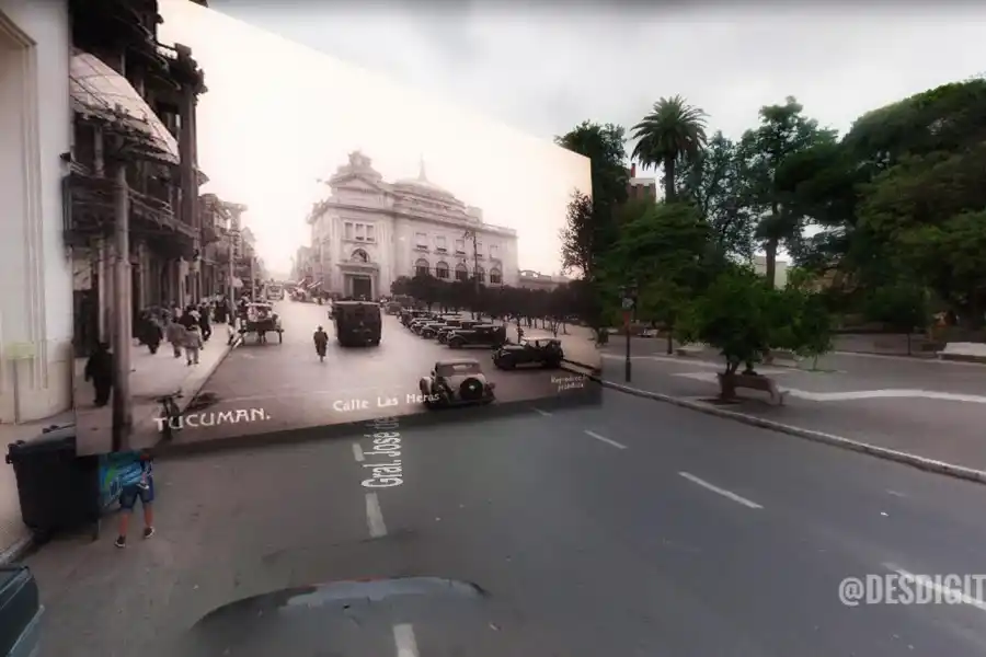Calle San Martín hacia el este. 