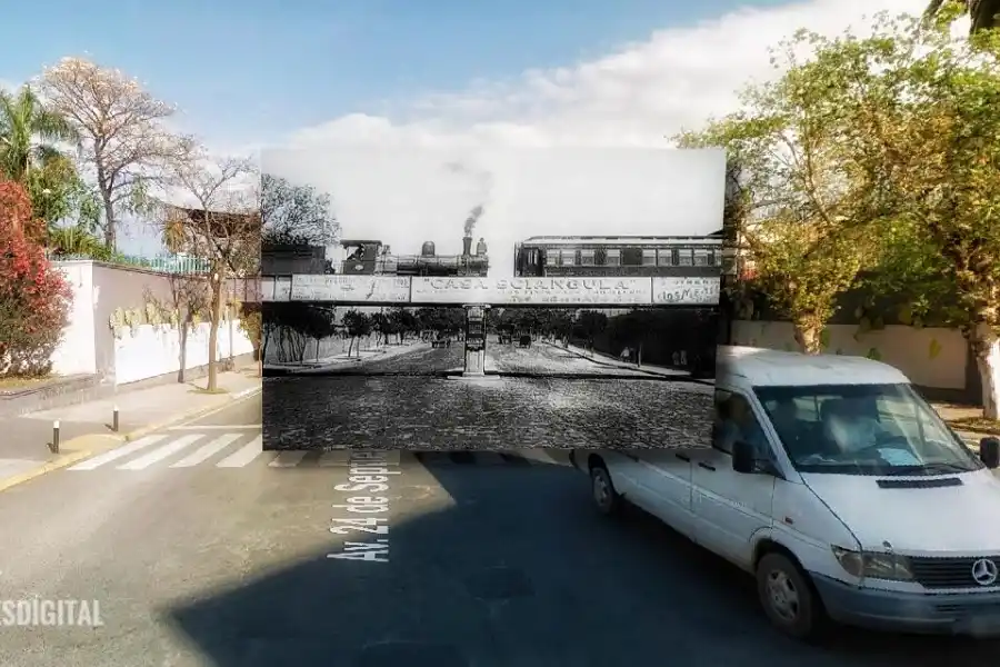 Puente FFCC de 24 de Septiembre al 1200 