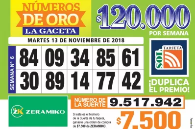 Los Números de Oro de LA GACETA