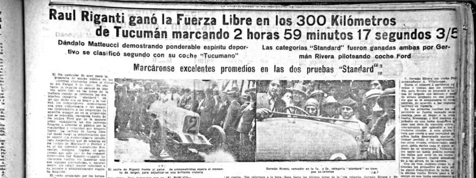 EN EL PARQUE 9 DE JULIO. La carrera que recorrió las cuatro avenidas que rodean el paseo fue ganada por el piloto invitado Rigantti en la categoría de fuerza libre en menos de tres horas.  