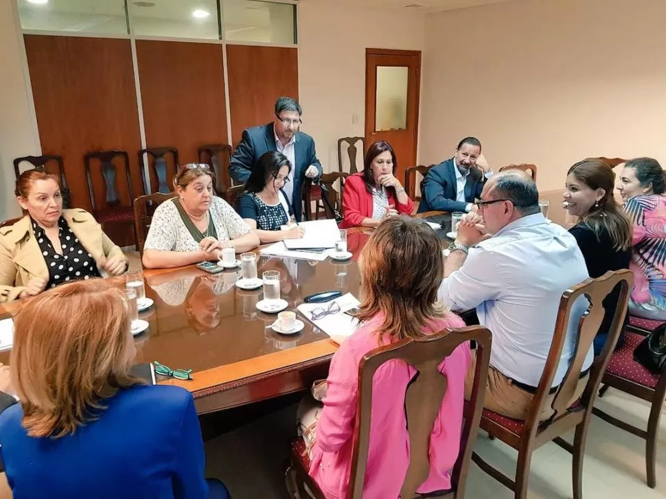 BAJO ANÁLISIS. Las comisiones de Familia y de Derechos de la Mujer llevaron a cabo una reunión conjunta. twitter @RojkesSilvia