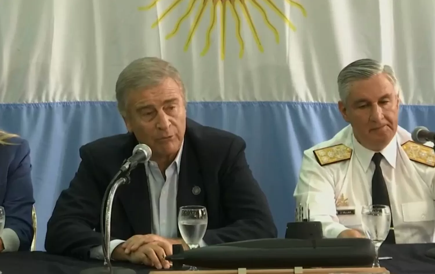 CONFERENCIA DE PRENSA. El ministro de Defensa Oscar Aguad, habló sobre el hallazgo del ARA San Juan.