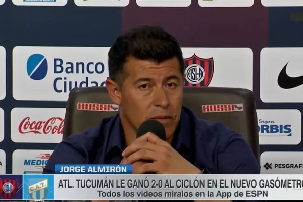 No esperábamos este resultado, confesó Almirón luego de perder con Atlético