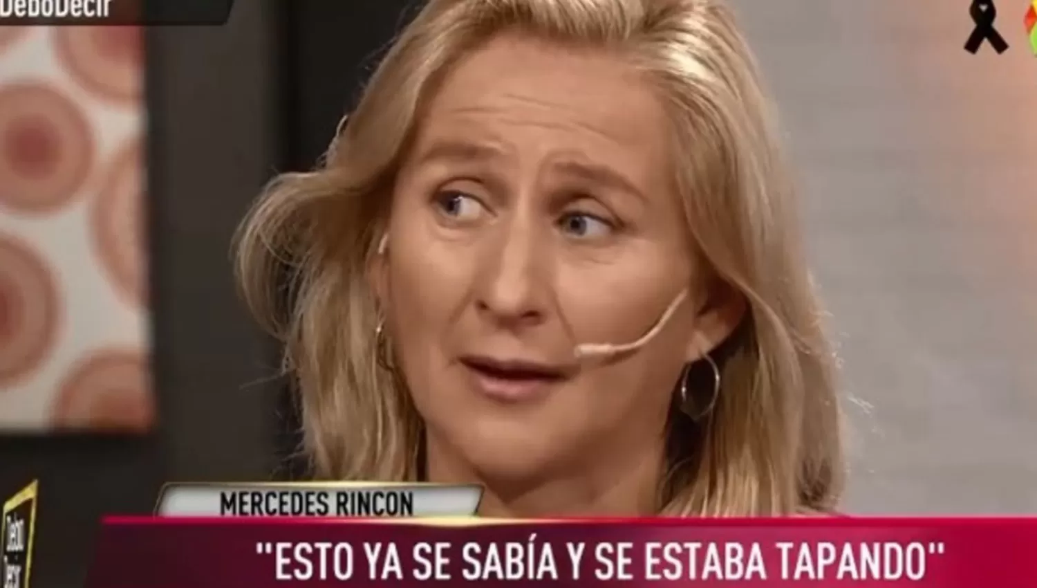 Mercedes Rincón, en una entrevista en el programa Debo decir, que conduce el periodista Luis Novaresio.