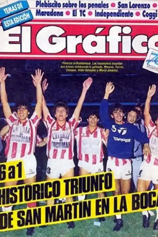 Inolvidable: se cumplen 30 años del 6-1 de San Martín a Boca, en La Bombonera