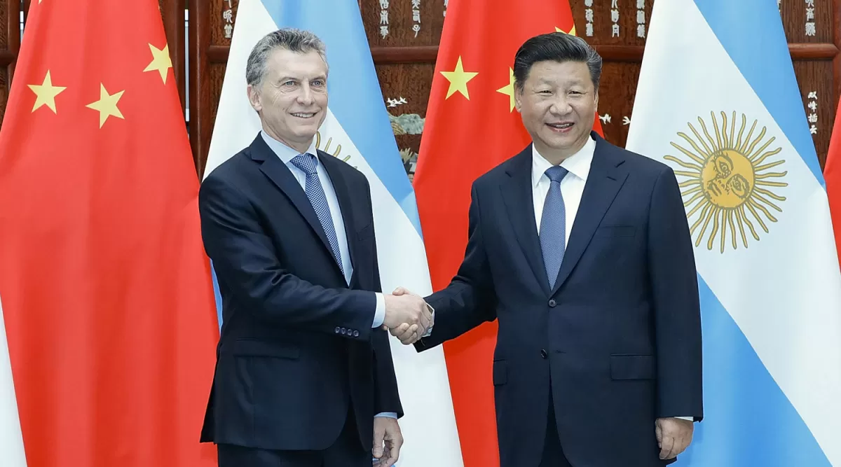 Macri y Xi Jinping, en un encuentro hace dos años en China. 