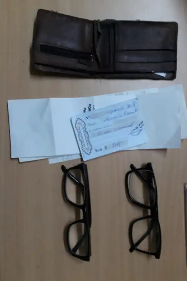 Las pertenencias del jubilado.