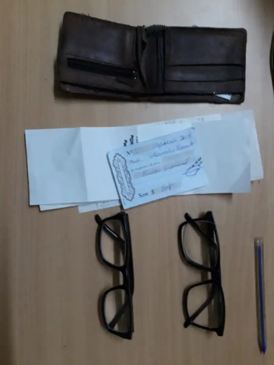 Las pertenencias del jubilado.