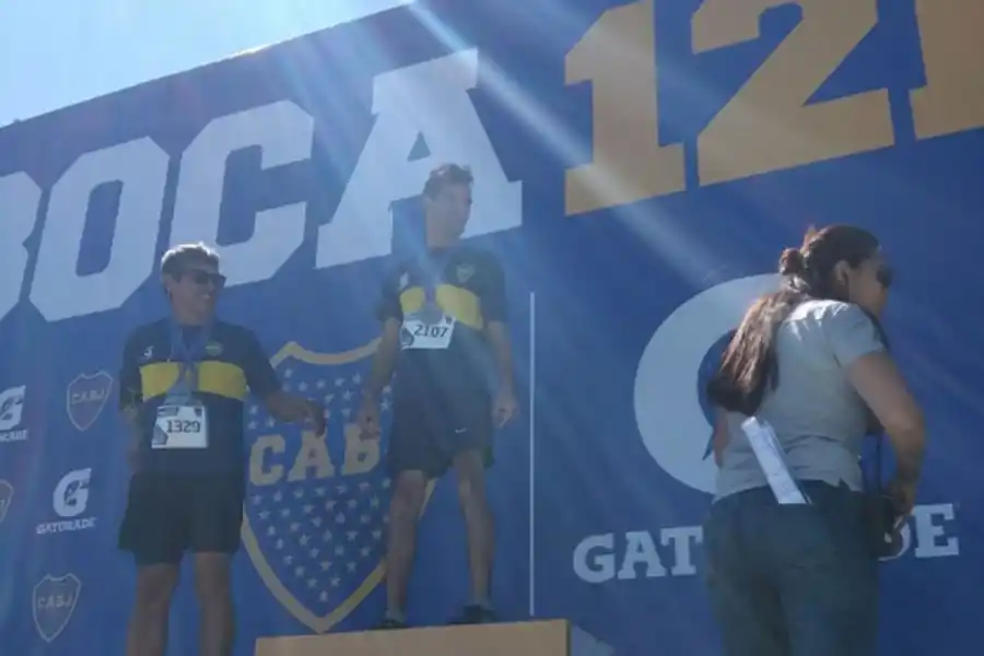 Luis salió primero en su categoría en la maratón de Boca, el 18 de noviembre.