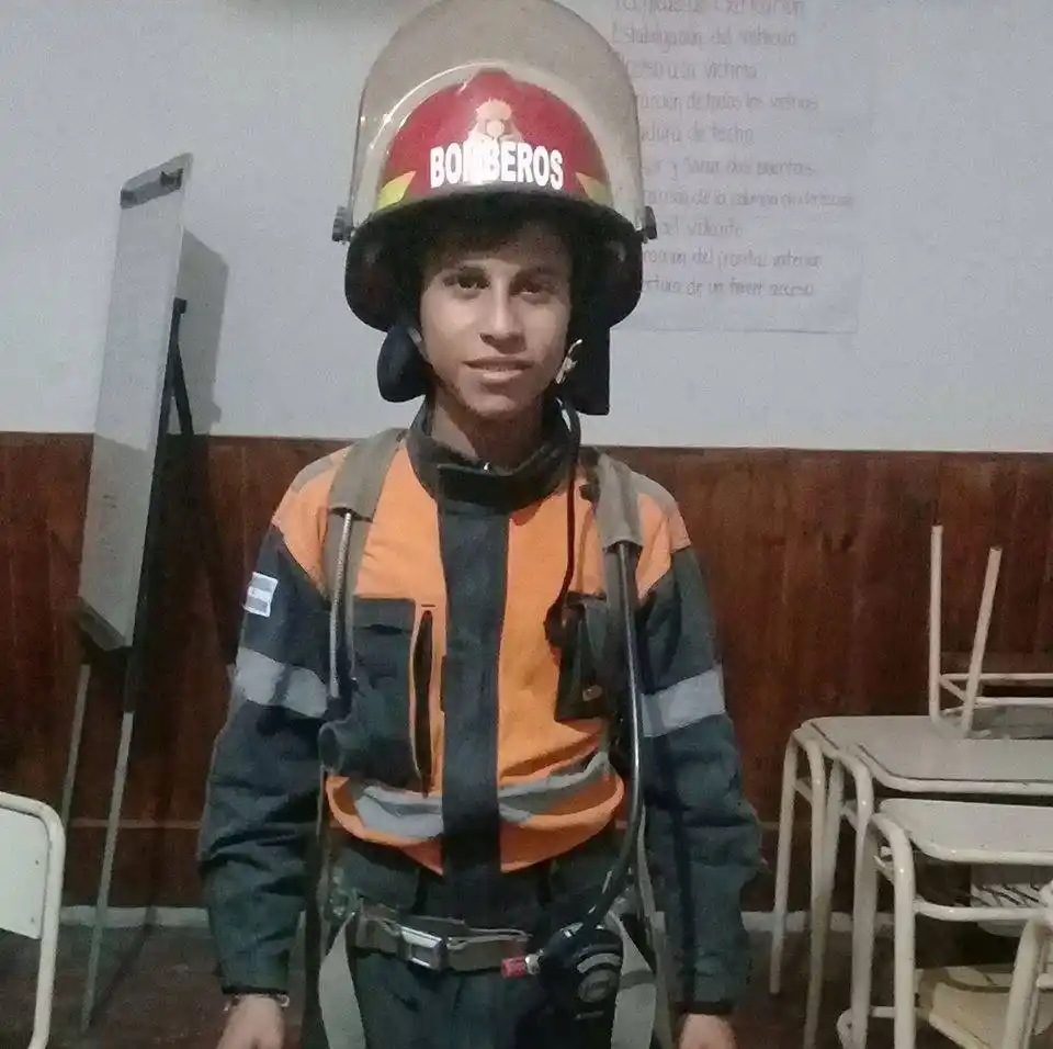 FATALIDAD. José Graneros, de 18 años, era Bombero Voluntario de Aguilares. 
