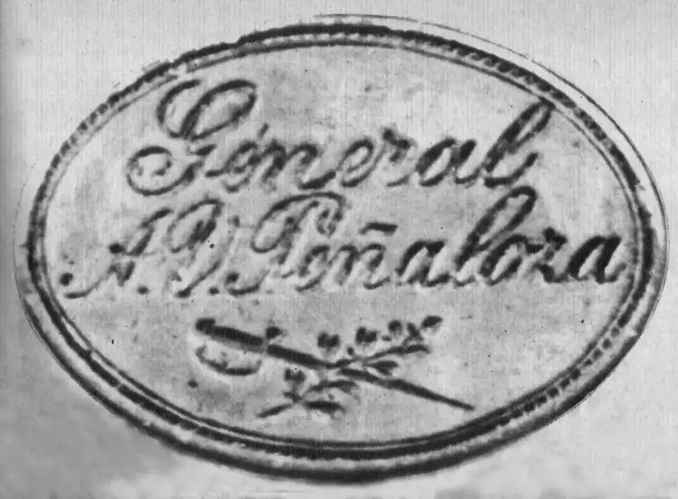 SELLO DE LACRE. Lo utilizaba “El Chacho” en su correspondencia