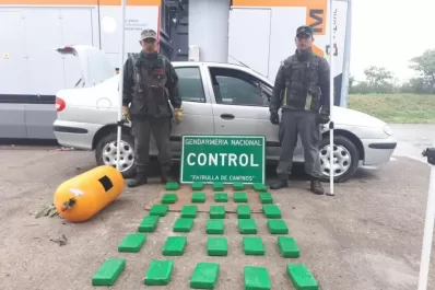 Llevaba cocaína en el tubo de gas