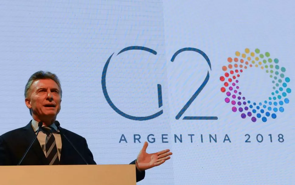 LOGOTIPO DEL G20. Refleja con figuras circulares y una amplia paleta de colores, la diversidad y la construcción de consenso para resolver los desafíos globales. REUTERS (archivo)