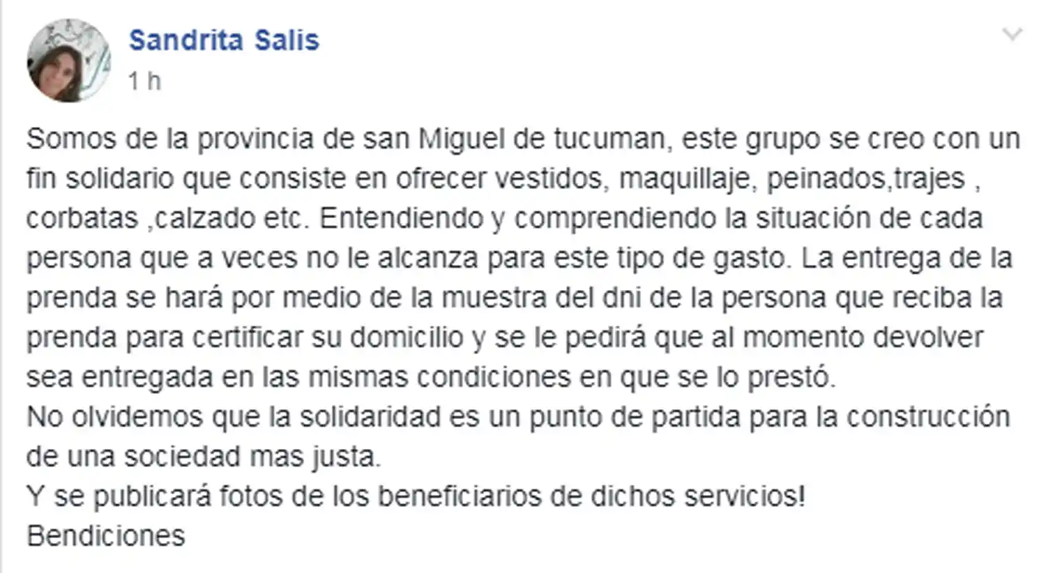 Cientos de tucumanas ofrecen sus vestidos para que las egresadas puedan asistir a sus fiestas