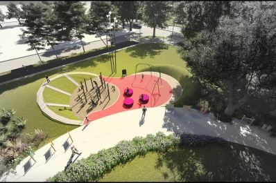 Así será el parque cerrado que se hará en la ex estación de El Provincial