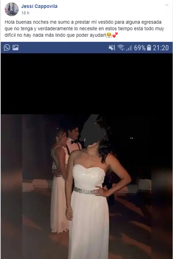 Cientos de tucumanas ofrecen sus vestidos para que las egresadas puedan asistir a sus fiestas